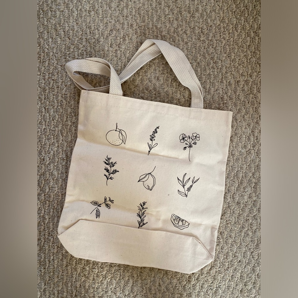 VITRUVI Botanical Tote NEW organic cotton shopping bag - Picture 2 of 7